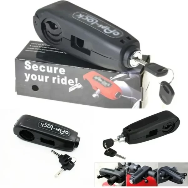 Candado Caps Look Para Freno Y Puño Para Moto