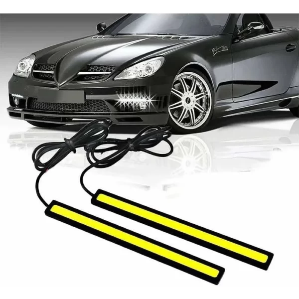 Tira Barra Luz Led Alto Brillo Neblineros Adhesivo Auto X2